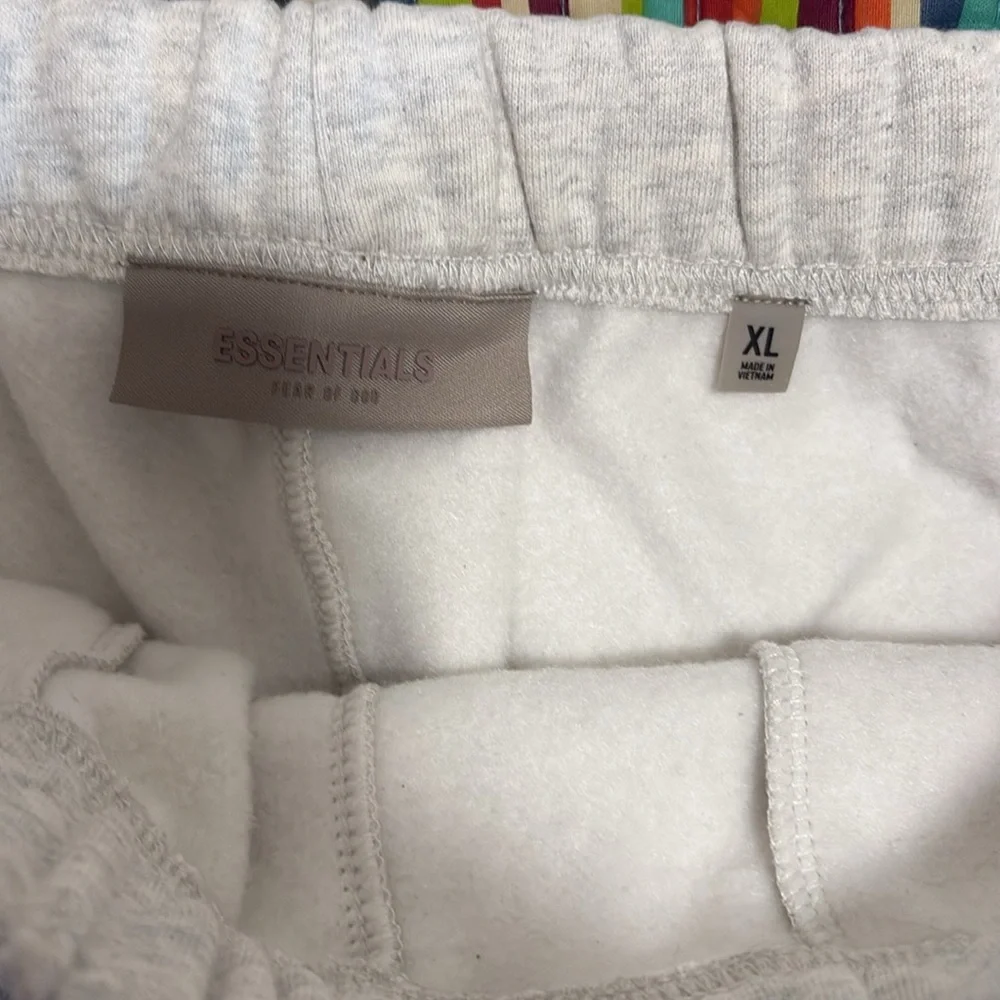 Fear of God Essentials light oatmeal Sweatpants Relaxed Fit Cotton-Blend XL new - Picture 7 of 16